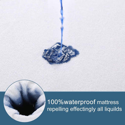 Dardu Premium 100% Waterproof Mattress Protector (200x200+30CM) Pad Cover Super King Size