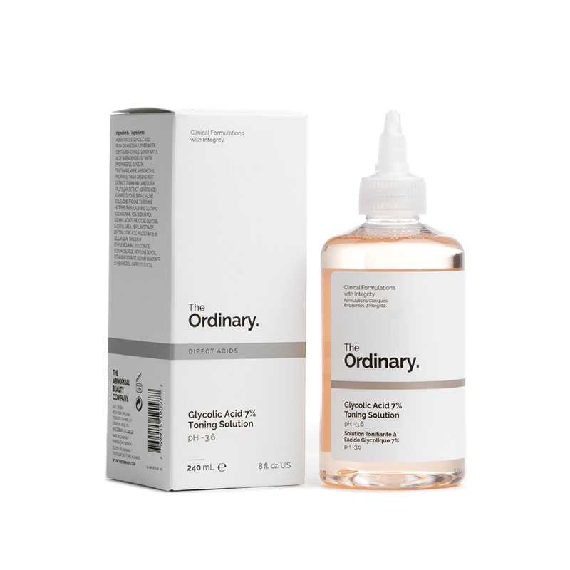 ORDINARY Glycolic 7% Solution for Blemishes, Acne, Wrinkles & Toning Resurfacing 240ml